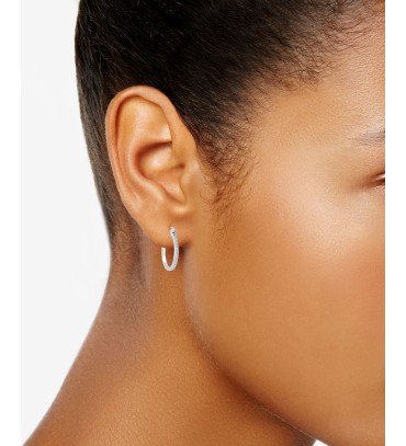 Diamond Hoop Earring...