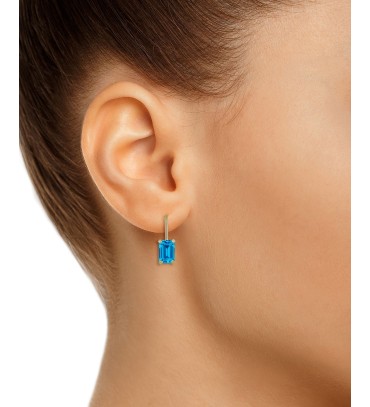 Gemstone Leverback E...