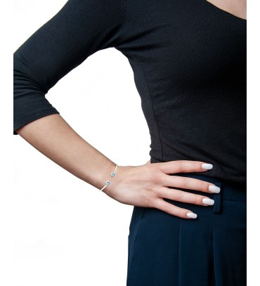 Blue Topaz Open Cuff...