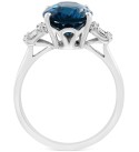 London Blue Topaz (4-1/6 ct. ) & Diamond (1/4 ct. ) in 14k White Gold