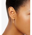 Chain Link Front to Back Drop Earrings in 10k Gold