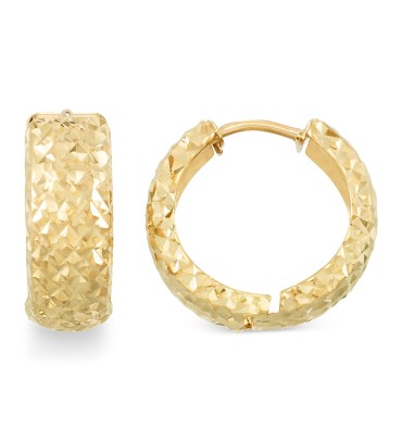 Textured Huggie Hoop...