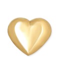 Children's High Polished Puff Heart Stud Earrings in 14k Gold