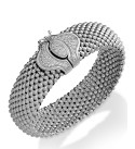 Diamond Textured Bracelet in Sterling Silver (1/2 ct. )