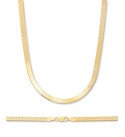 Men's 2-Pc. Set Herringbone Chain Necklace & Matching Bracelet