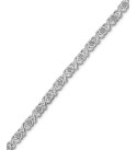 Diamond Link Bracelet (1/4 ct. ) in Sterling Silver or 14k Yellow Gold Over Sterling Silver