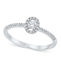 Diamond Halo Engagement Ring (1/4 ct. ) in 14k White  Yellow or Rose Gold