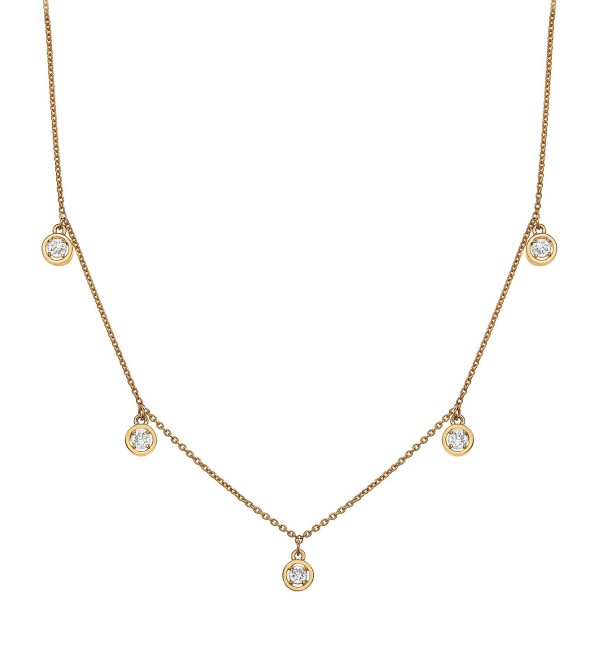 Diamond Dangle Statement Necklace (1/4 ct. ) in 14k Gold  16