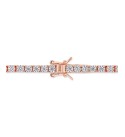 Lab-Created Moissanite Tennis Bracelet (5-1/10 ct. ) in 18k Rose Gold-Plated Sterling Silver