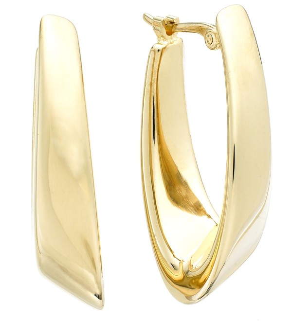 14k Gold Earrings  Visor Earrings