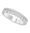 Diamond Double Row Band (1 ct. ) in 14k White Gold