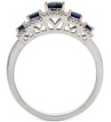 Sapphire (3/4 ct. ) & Diamond (1/6 ct. ) Ring in 14k Gold (Also Available in Ruby & Emerald)