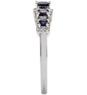 Sapphire (3/4 ct. ) & Diamond (1/6 ct. ) Ring in 14k Gold (Also Available in Ruby & Emerald)