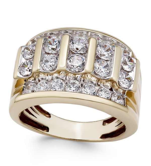 Men's Diamond Elevated Cluster Ring (3 ct. ) in 10k Gold