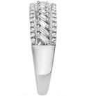 Diamond Three Row Baguette Ring (1/2 ct. ) in 14k White Gold