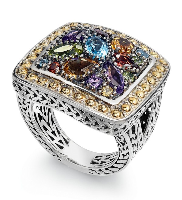 Balissima by Multi-Stone Ring in 18k Yellow Gold and Sterling Silver (3-1/4 ct. )