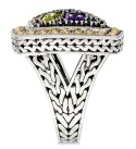 Balissima by Multi-Stone Ring in 18k Yellow Gold and Sterling Silver (3-1/4 ct. )