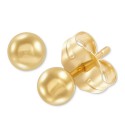 3-Pc. Set Polished Ball Stud Earrings in 14k Tricolor Gold