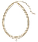 Multi-Chain Layered Gold Plated Necklace