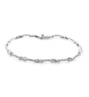 Diamond Link Bracelet (1/10 ct. ) in Sterling Silver