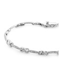 Diamond Link Bracelet (1/10 ct. ) in Sterling Silver