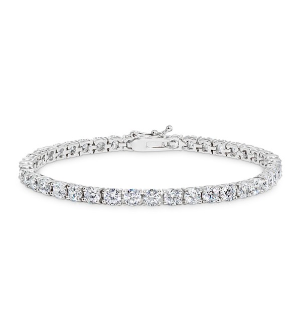 Cubic Zirconia Tennis Bracelet in Sterling Silver  