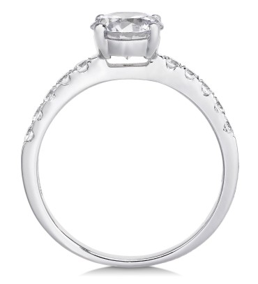 14k White Gold Ring ...