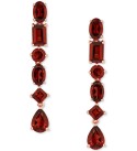 Garnet Multi-Cut Linear Drop Earrings (6-7/8 ct. ) in 18k Rose Gold-Plated Sterling Silver