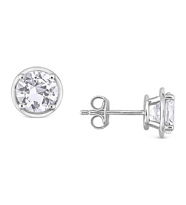 Lab-Created White Sapphire Stud Earrings (3-1/4 ct. ) in Sterling Silver