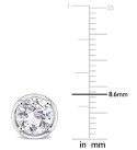 Lab-Created White Sapphire Stud Earrings (3-1/4 ct. ) in Sterling Silver