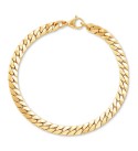 Men's Cuban Link Chain Bracelet in 10k Gold