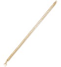 Men's Cuban Link Chain Bracelet in 10k Gold