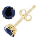 Sapphire Solitaire Stud Earrings (1-1/5 ct. ) in 14k Gold (Also in Emerald & Ruby)