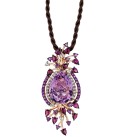 Crazy Collection® Multi-Stone Cord Pendant Necklace in 14k Strawberry Rose Gold (18 ct. )