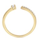 Diamond Cuff Statement Ring (1/10 ct. ) in 14k Yellow or White Gold  