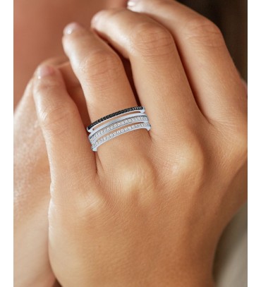 3-Pc. Set White Diam...