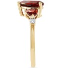 Garnet (2-3/4 ct. ) & Diamond (1/20 ct. ) Ring in 14k Gold