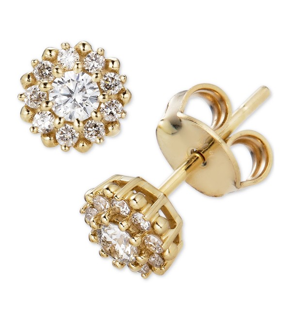 Diamond Halo Stud Earrings (1/3 ct. ) in 14k Gold