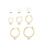 Double Hoop Earrings in 14k Gold