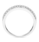 Diamond Openwork Three Row Band (3/8 ct. ) in 14k White Gold