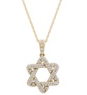 Diamond Star of David Pendant Necklace (1/3 ct. ) in 14k Gold or White Gold  