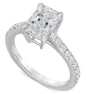 Certified Lab-Grown Diamond Radiant-Cut Engagement Ring (2-1/2 ct. ) in 14k Gold