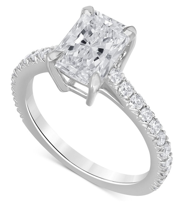 Certified Lab-Grown Diamond Radiant-Cut Engagement Ring (2-1/2 ct. ) in 14k Gold