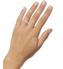 Diamond Emerald-Cut Swirl Solitaire Engagement Ring (1/4 ct. tw) in 14k White  Yellow or Rose Gold