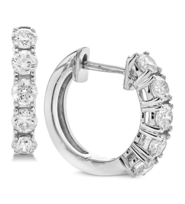 Diamond Hoop Earring...