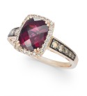 Creme Brulee® Raspberry Rhodolite (2-1/3 ct. ) & Diamond (3/8 ct. ) Ring in 14k Rose Gold