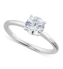 IGI Certified Lab Grown Diamond Engagement Ring (1 ct. ) in 14k White Gold or 14k Gold & White Gold