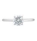 IGI Certified Lab Grown Diamond Engagement Ring (1 ct. ) in 14k White Gold or 14k Gold & White Gold