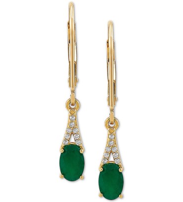 Emerald (7/8 ct. ) &...