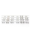 Diamond Round Halo Stud Earrings in 14k White Gold (1/3 ct. )